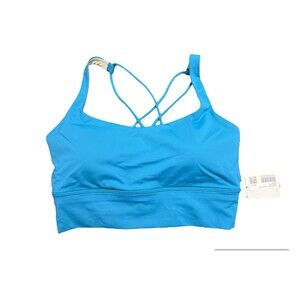 Lululemon Size Free To Be Longline Sports Bra HWIB Blue Size 8 New w/tag $58